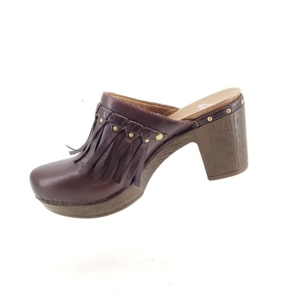 Dansko Womens 3101457045 Deni Leather Slip On Mules Clogs Brown Size 39(8.5) - Picture 3 of 7